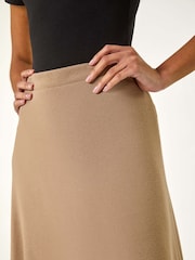 Roman Natural A-Line Pull On Stretch Skirt - Image 5 of 5