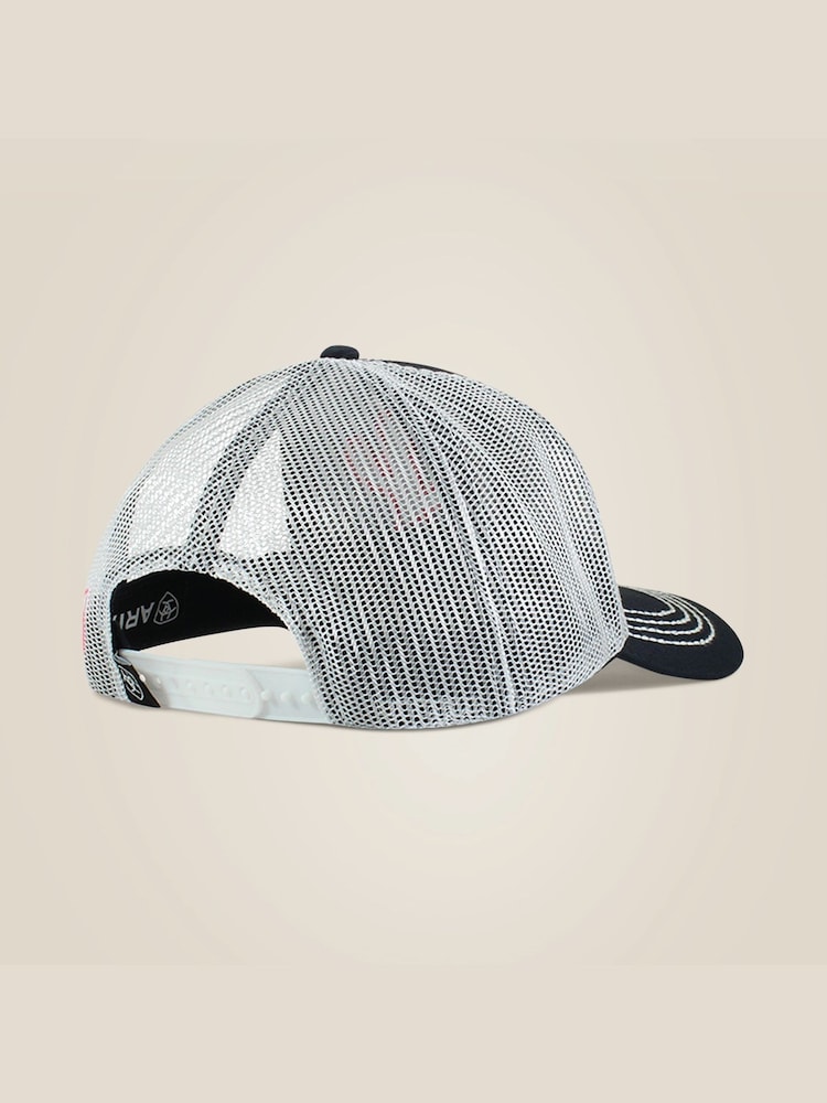 Ariat Blue Serape Cactus Trucker 100% Cotton Cap - Image 2 of 2