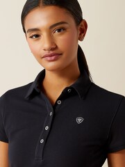 Ariat Blue Prix 3.0 Cotton Pique Polo Shirt - Image 4 of 4