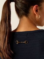 Ariat Green Cambeck Crew Neck Blend Jumper - Image 4 of 5