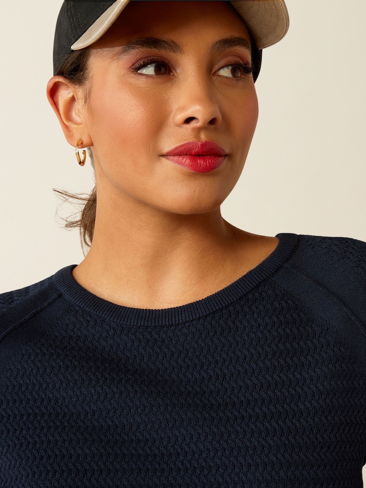 Ariat Green Cambeck Crew Neck Blend Jumper - Image 5 of 5