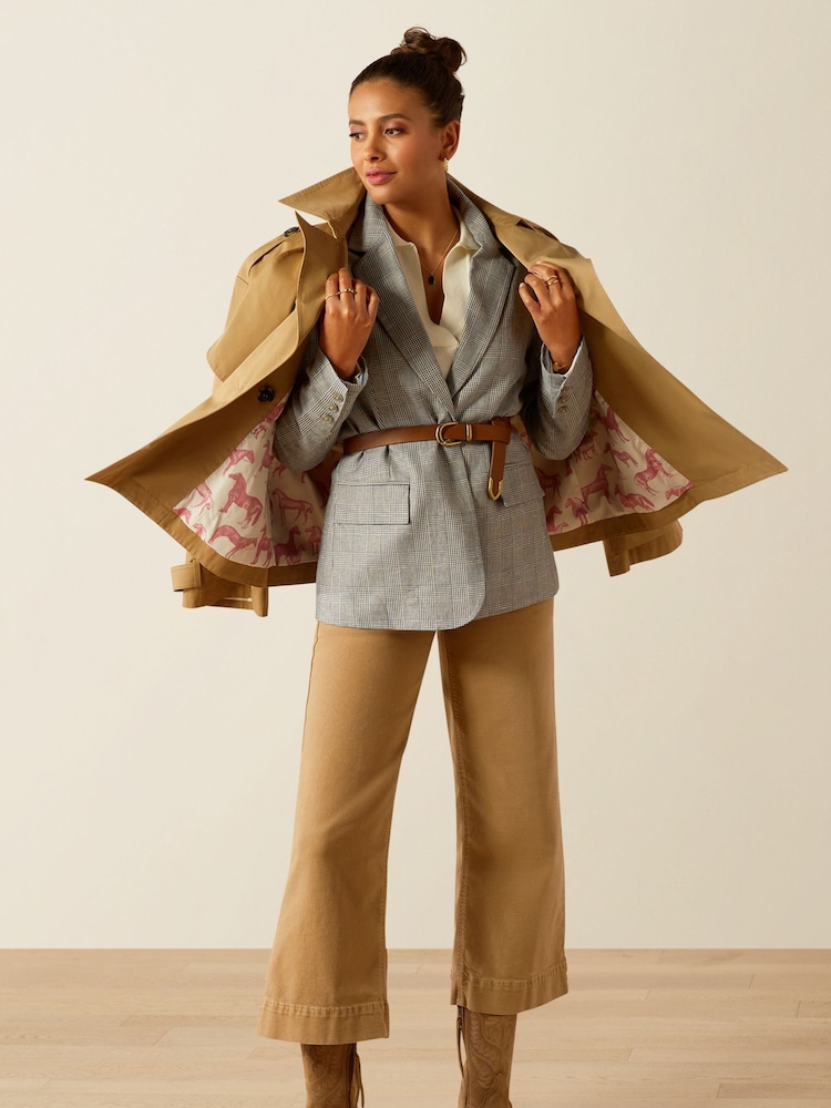 Ariat Natural Staunton A-Line Trench Coat - Image 4 of 6