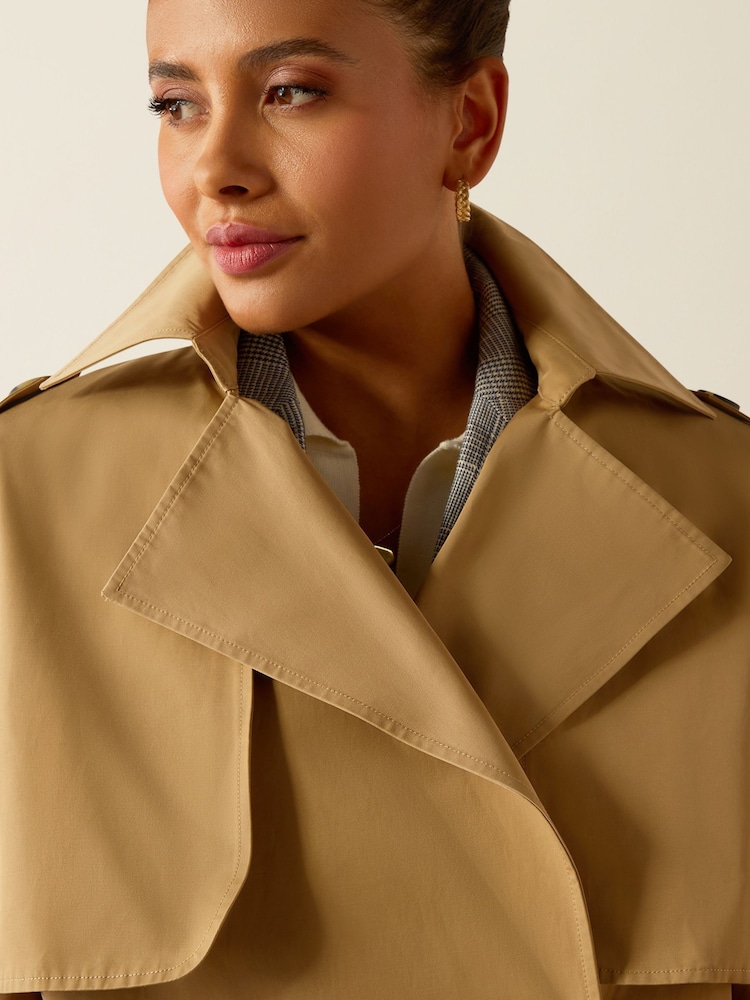 Ariat Natural Staunton A-Line Trench Coat - Image 5 of 6