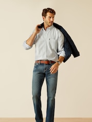 Ariat синий Grafham Seersucker Stipe - Image 4 of 5