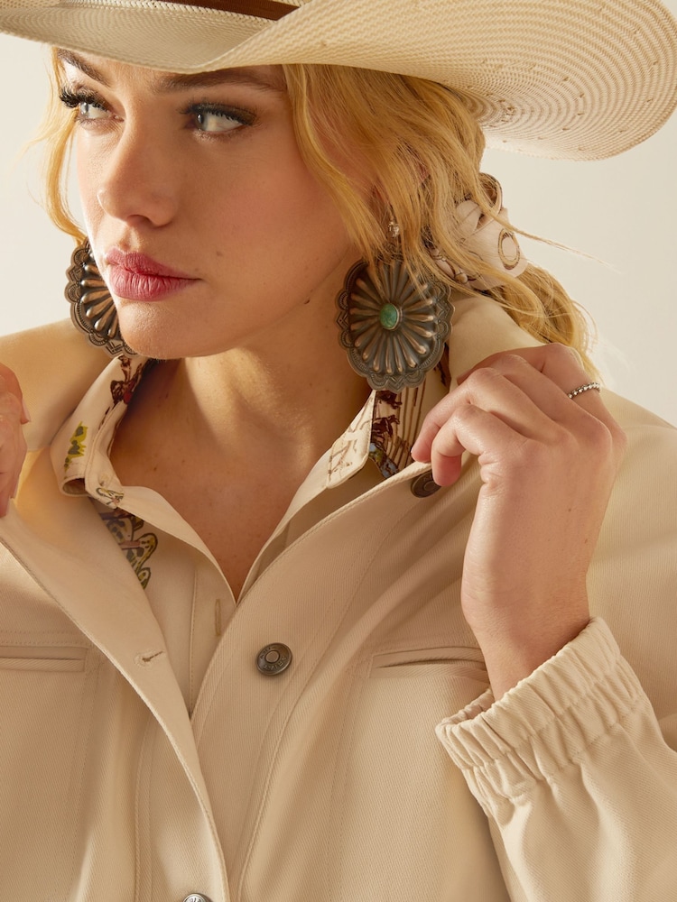 Ariat Natural Robyn Western Bomber Jacket - Image 4 of 5