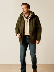 Ariat Green Rhodium Waterproof Insulated Parka Coat - Image 3 of 6