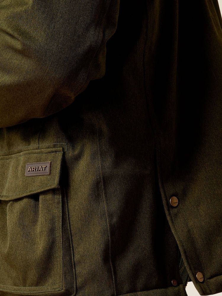 Ariat Green Rhodium Waterproof Insulated Parka Coat - Image 6 of 6