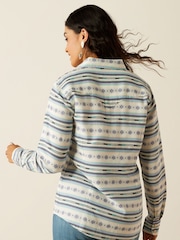 Ariat Cream Seaside Western Serape Print 100% Cotton Snap Closure Shirt - Bild 2 von 4