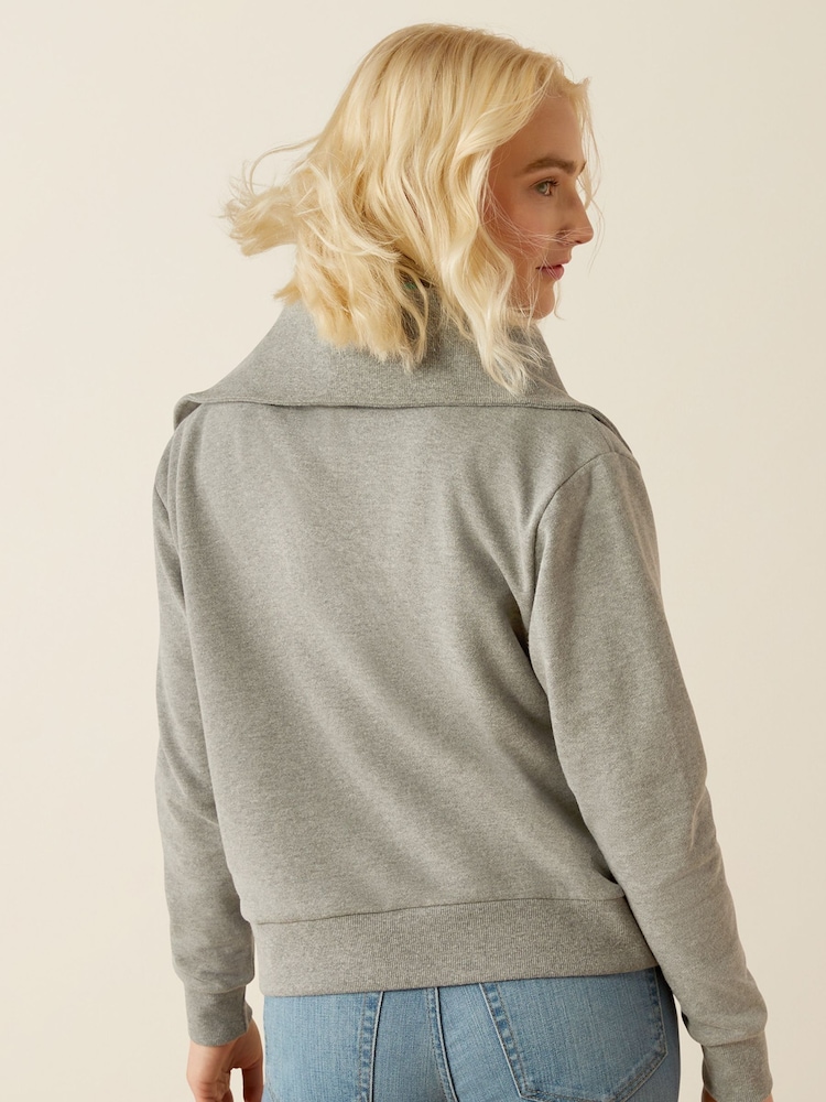 Ariat Grey Fern 1/2 Zip Sweatshirt - Image 2 of 5