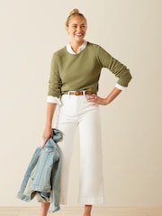 Ariat Green Cambeck Crew Neck Blend Jumper - Image 3 of 4