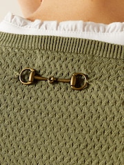 Ariat Green Cambeck Crew Neck Blend Jumper - Image 4 of 4
