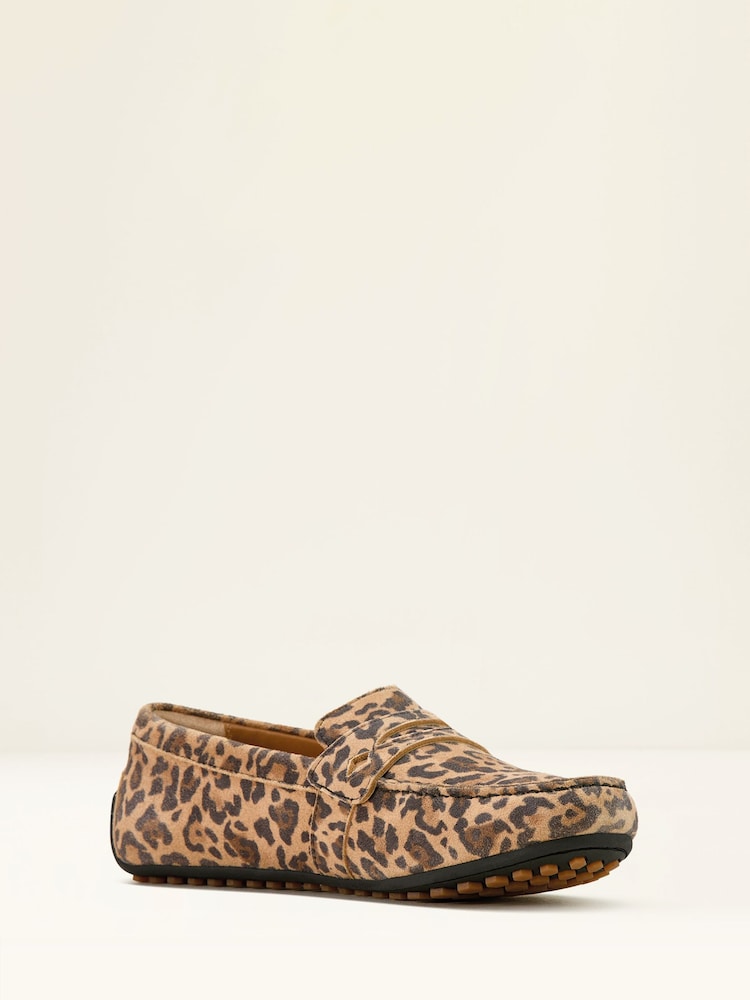 Ariat Selene Suede Driving Moccasin Brown Shoes - Image 2 of 5
