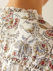 Ariat Red Clarion Ruffle Neck Paisley Print Blouse - Image 5 of 5