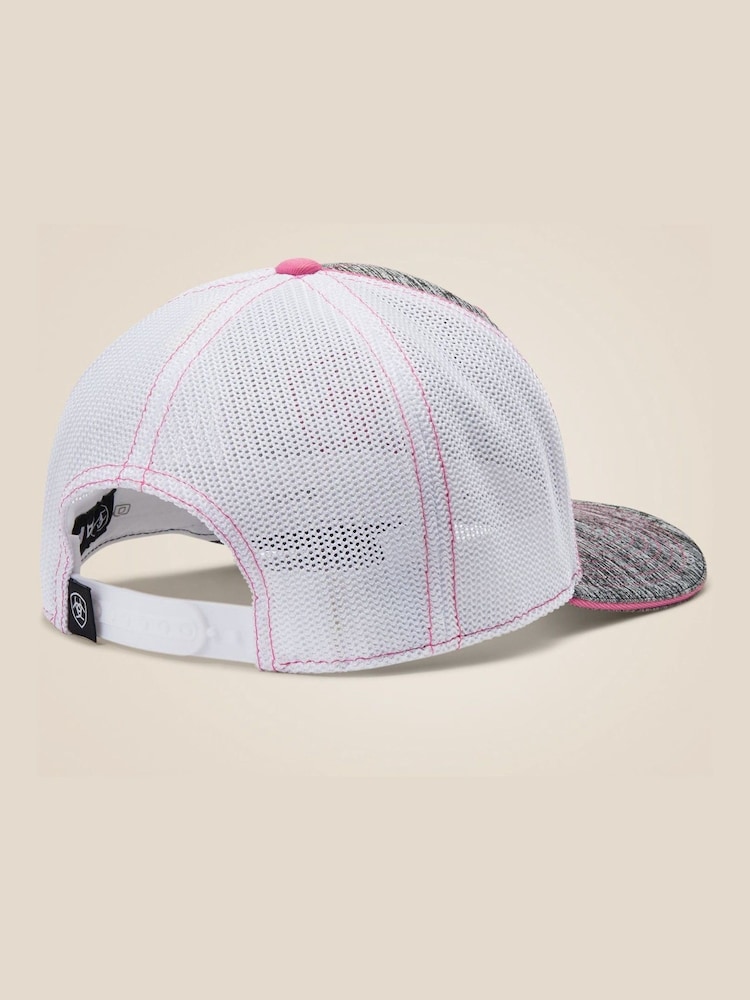 Ariat Grey Offset Shield Logo Trucker Cap - Image 2 of 2