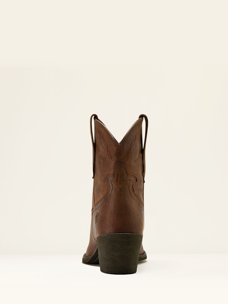 Ariat Maggie Leather J Toe Western Brown Boots - Image 4 of 5