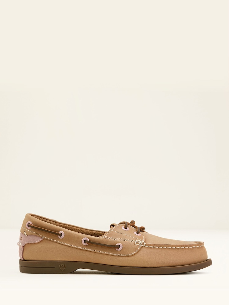 Светло-коричневые натурального оттенка - Ariat Antigua Leather Boat Shoes - Image 1 of 4