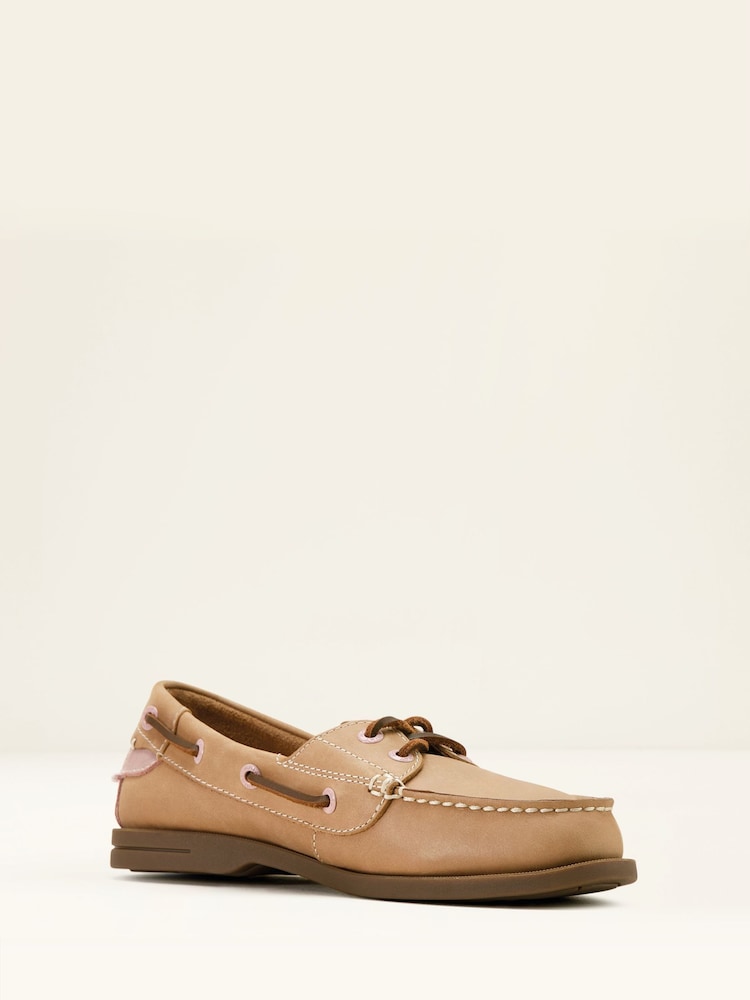 Светло-коричневые натурального оттенка - Ariat Antigua Leather Boat Shoes - Image 2 of 4