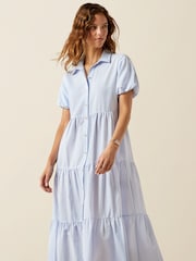 Ariat Blue Dovestone Tiered Shirt Dress - Bild 1 von 4