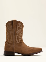 Ariat MNS Bodie Zip Suede Western Brown Boots - Image 1 of 4