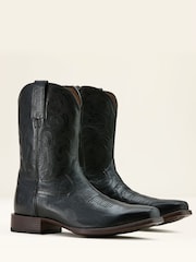 Ariat MNS Bodie Zip Suede Western Brown Boots - Image 3 of 5