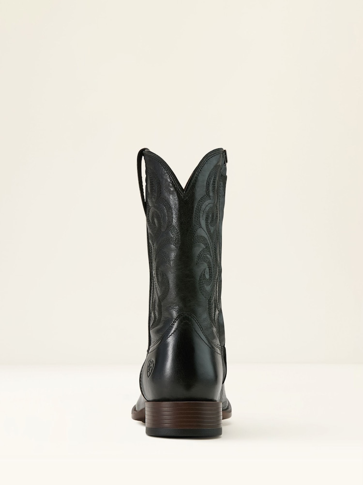Ariat MNS Bodie Zip Suede Western Brown Boots - Image 5 of 5