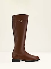 Ariat Arlington Back Zip Waterproof Knee High Leather Brown Boots - Image 1 of 3