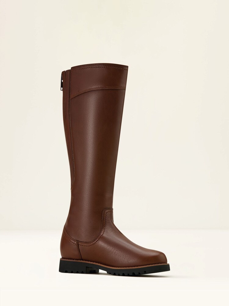 Ariat Arlington Back Zip Waterproof Knee High Leather Brown Boots - Image 2 of 3