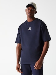 New Era Mens New York Yankee Logo Black T-Shirt - Image 8 of 8