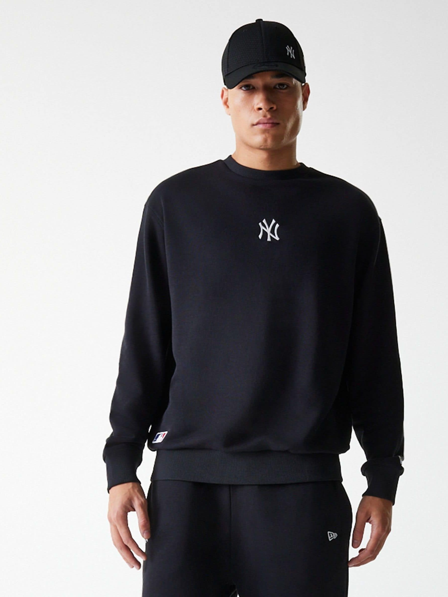 Buy New Era Black Midi Crew Neyyan Sweater from Next USA