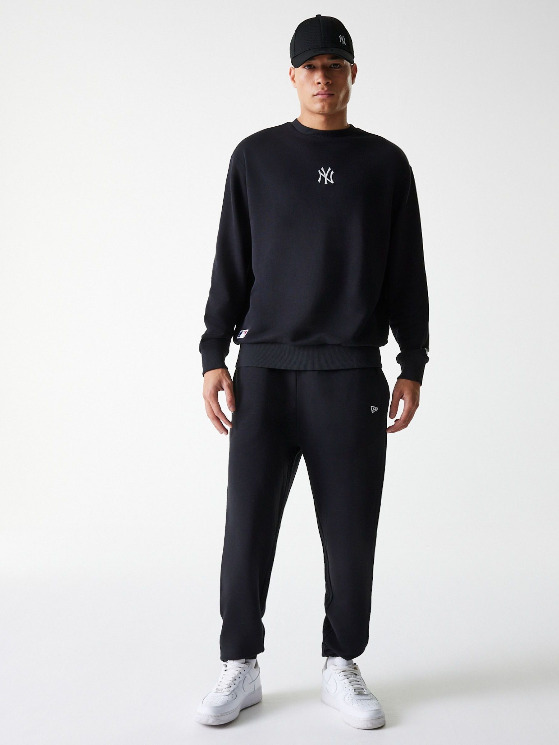 Buy New Era Black Midi Crew Neyyan Sweater from Next USA