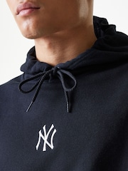 New Era Mens New York Yankee Logo Beige Hoodie - Image 4 of 8