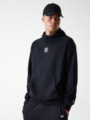 New Era Mens New York Yankee Logo Beige Hoodie - Image 5 of 8