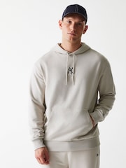 New Era Mens New York Yankee Logo Beige Hoodie - Image 1 of 7
