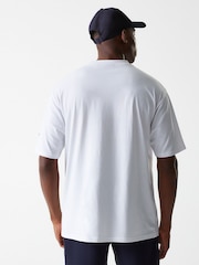 Blanco - New Era Mens New York Yankee Logo Black T-Shirt - Imagen 2 de 8