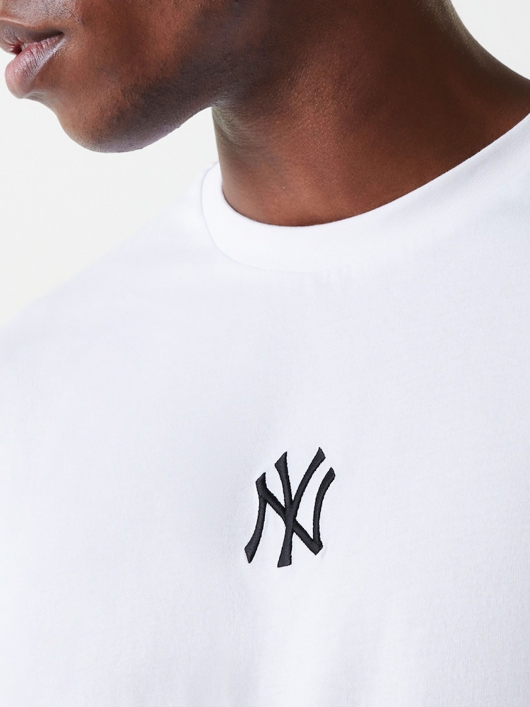 Wit - New Era Mens New York Yankee Logo Black T-Shirt - Image 5 of 8