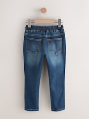 Black/Navy Regular Fit Stretch Elasticated Waist Jeans 2 Pack (3-16yrs) - Image 3 of 8