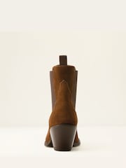 Ariat Shiloh Suede J Toe Western Brown Boots - Image 4 of 5