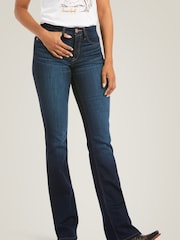 Ariat Blue High Rise Ballary Boot Cut Jeans - Image 1 of 6
