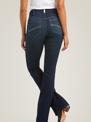 Ariat Blue High Rise Ballary Boot Cut Jeans - Image 2 of 6