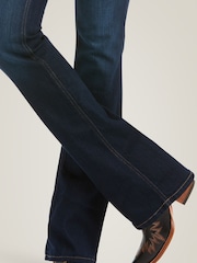 Ariat Blue High Rise Ballary Boot Cut Jeans - Image 4 of 6