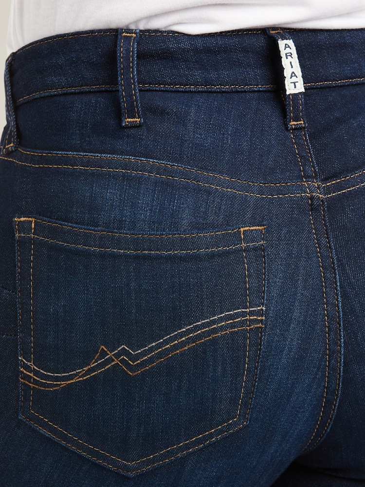 Ariat Blue High Rise Ballary Boot Cut Jeans - Image 7 of 7