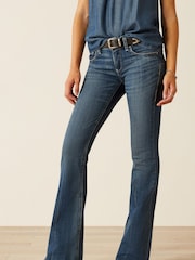 Ariat Blue Perfect Rise Christine Flare Jeans - Image 1 of 6