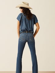 Ariat Blue Perfect Rise Christine Flare Jeans - Image 2 of 6