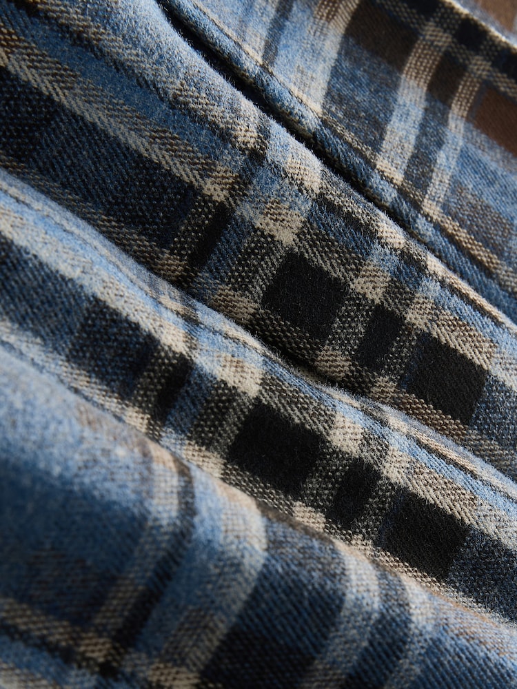 Blue Check Knee Length Kilt Skirt - Image 7 of 7 Blue Check Knee Length Kilt Skirt - Image 7 of 7