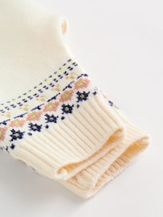 Cream Fairisle Baby Knitted Top and Leggings Set (0mths-2yrs) - Image 17 of 19