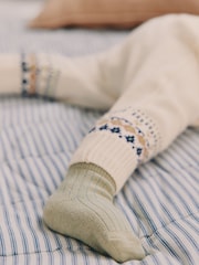 Cream Fairisle Baby Knitted Top and Leggings Set (0mths-2yrs) - Image 4 of 19