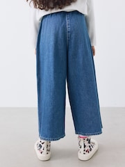 Dark Blue Pull On Wide Leg Jeans (6-16yrs) - Image 3 of 9