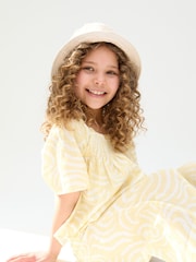 Raffya Yellow Zebra 100% Cotton Top and Trousers Set - Image 4 of 6