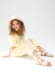Raffya Yellow Zebra 100% Cotton Top and Trousers Set - Image 5 of 6