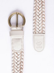Песочный - Lakeland Leather Stone Waverton Woven Belt - Image 3 of 3